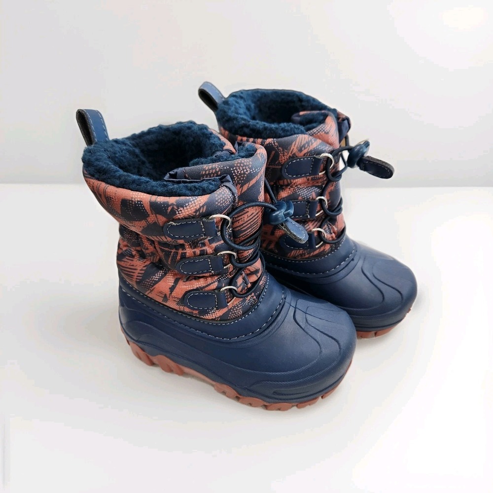 NEW WITHOUT TAGS‎ TODDLER BOYS SIZE 9/10 MEMBER'S MARK SAMS CLUB WARM SNOW BOOTS